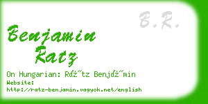 benjamin ratz business card